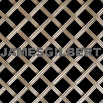 Handwoven Stainless Steel Decorative Grille with 5mm Reeded Wire and 13mm Diamond Aperture